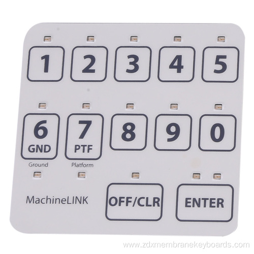 Custom Membrane Switch Without Graphic Overlay